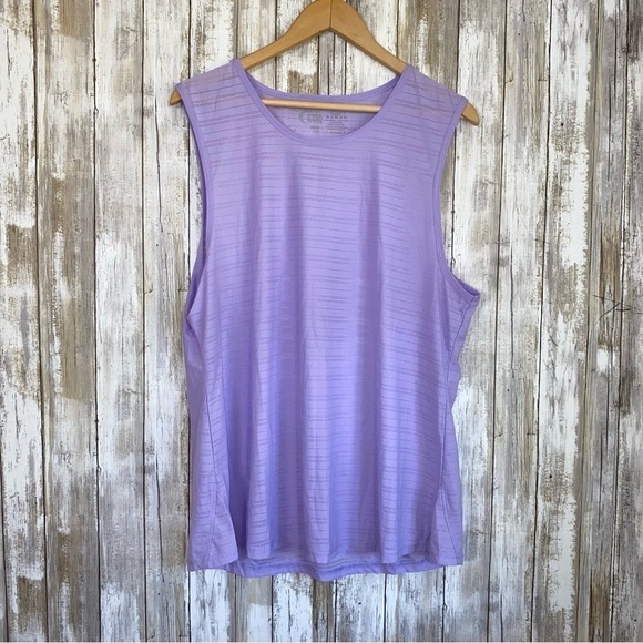 ZYIA Active Lavender Performance Perforated Workout Tank - Picture 2 of 6